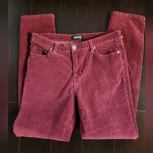 Buffalo David Bitton Women's Red Corduroy Straight Leg Jeans